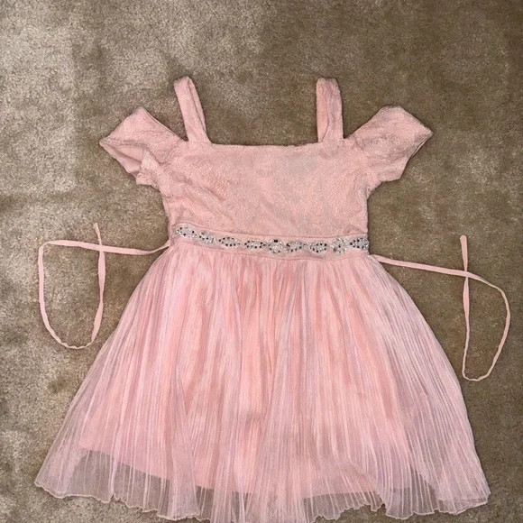 my michelle pink dress My Michelle Lace Midi Dress